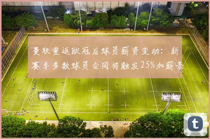 曼联重返欧冠后球员薪资变动：新赛季多数球员合同将触发25%加薪条款，俱乐部薪资结构面临考验